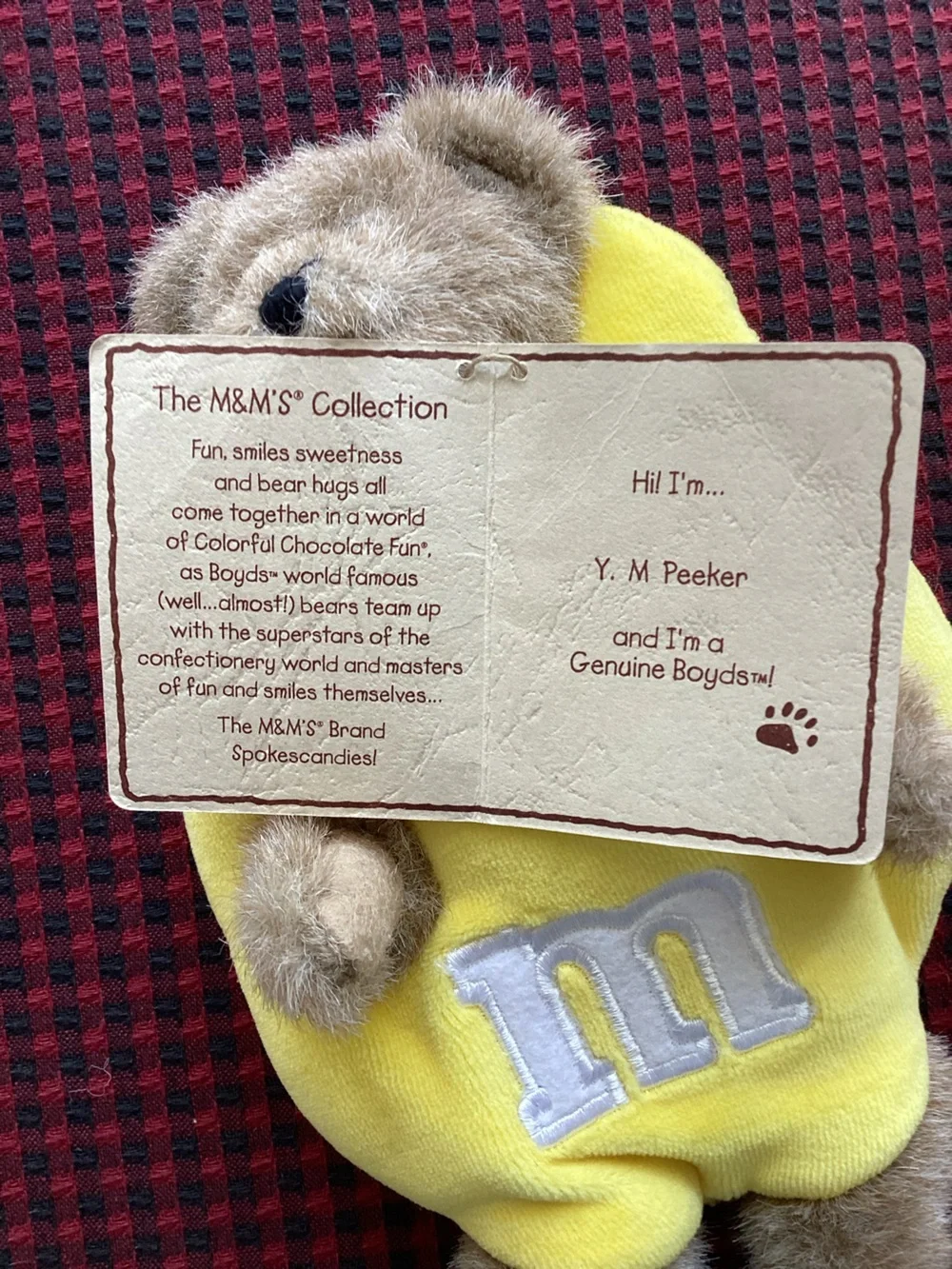 M&M'S Yellow Boyd’s Bear